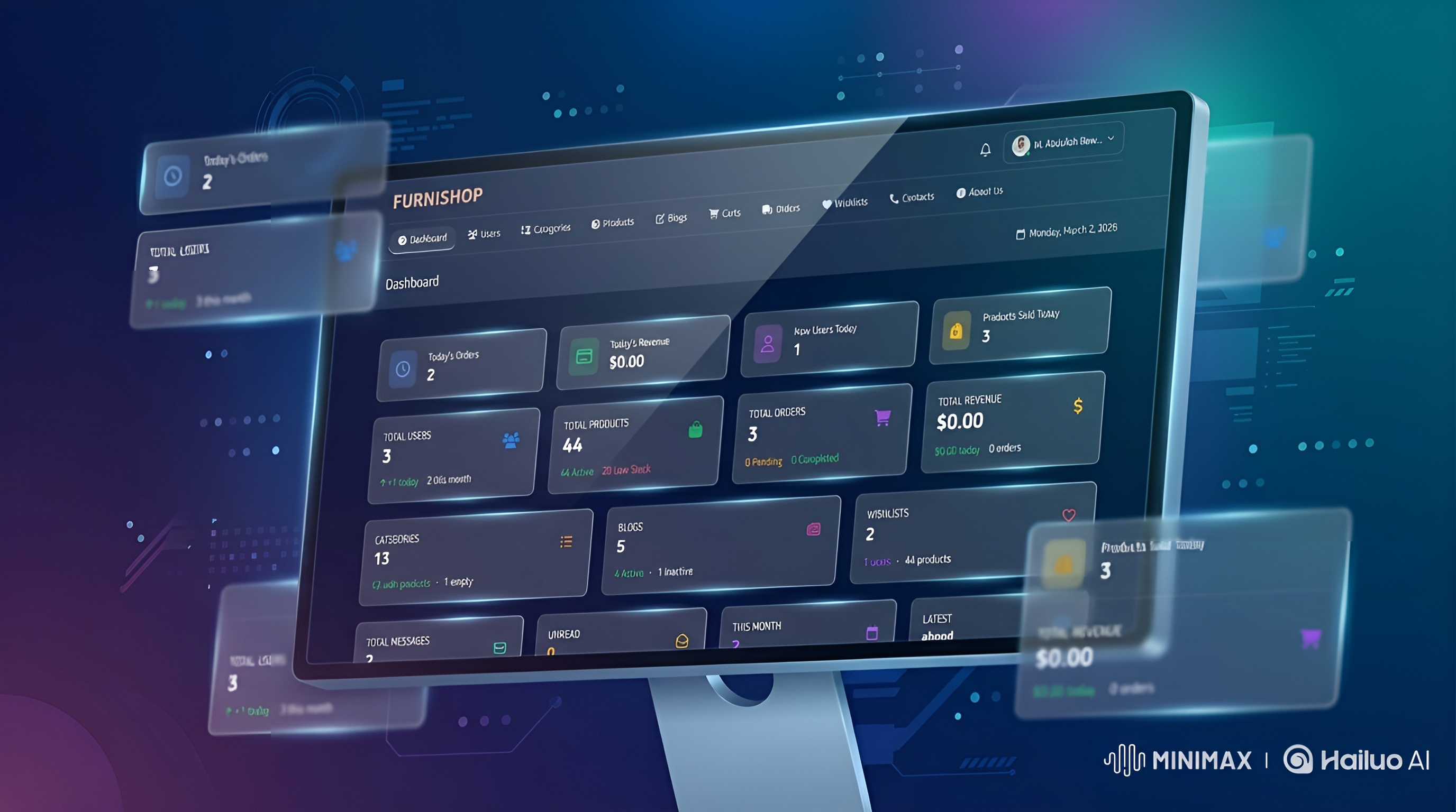 Nimbus dashboard preview
